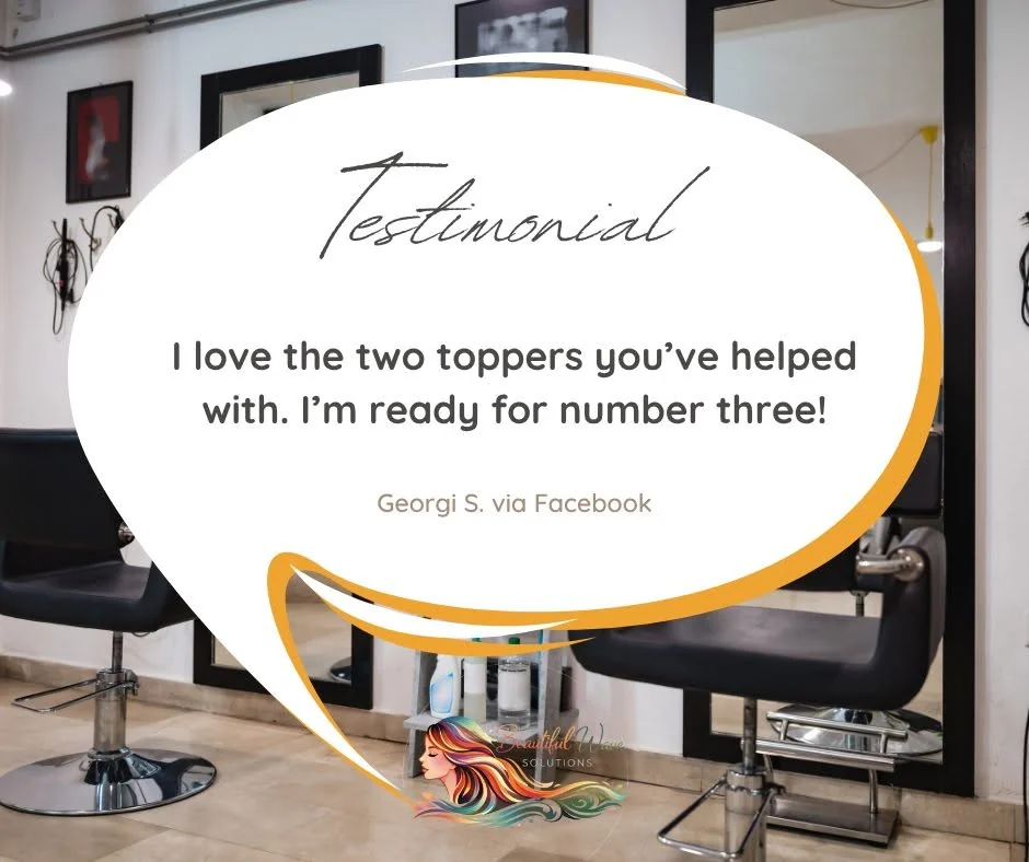 Client testimonial graphic from Georgi